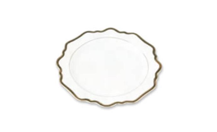 Porcelain plate white