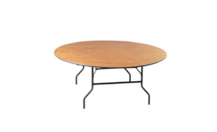 Round Table with tablecloth