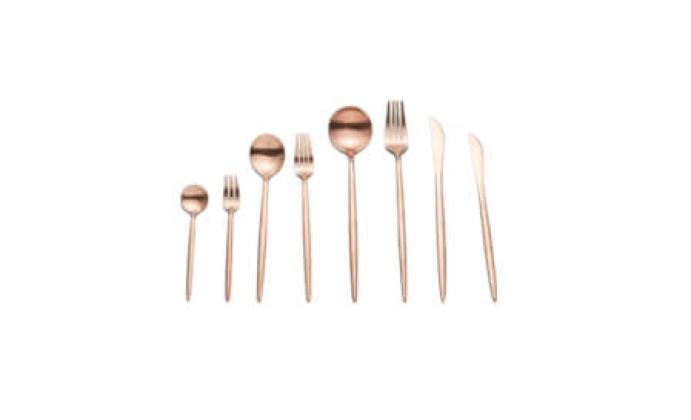 Copper cutlery