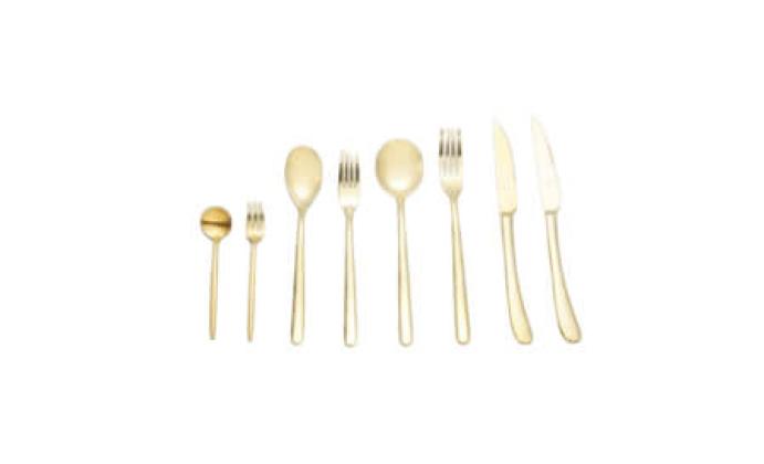 Gold cutlery