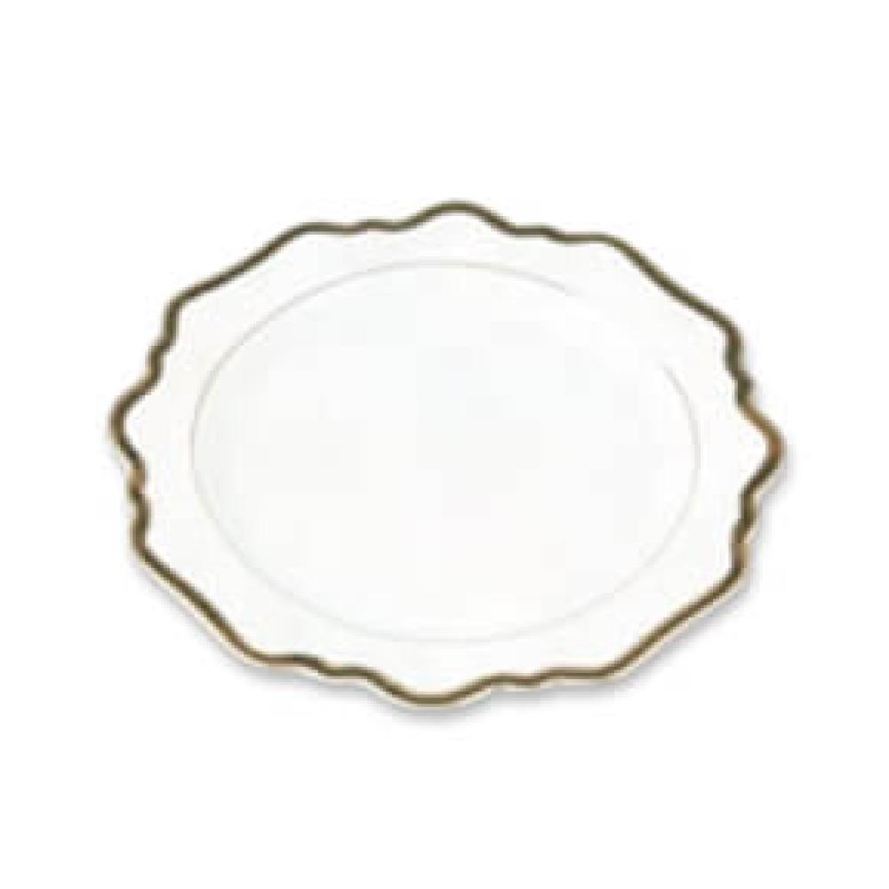 Porcelain plate white